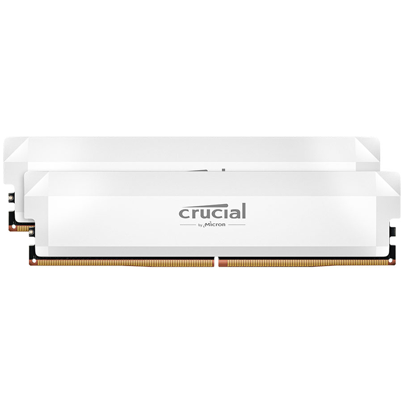 Crucial Pro 32GB (2x16GB) CP2K16G64C38U5W 6400MHz CL38 DDR5 RAM - White