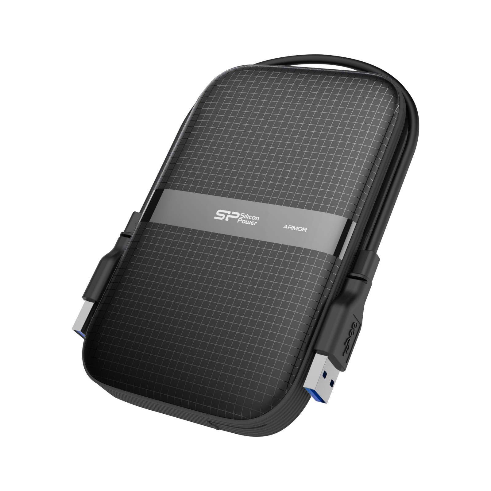 Silicon Power 4TB Armor A60 Rugged Shockproof & Water resistant Portable External Hard Drive USB 3.0 For PC,MAC,XBOX,PS4,PS5-Black,SZ040TBPHDA60S3AAU