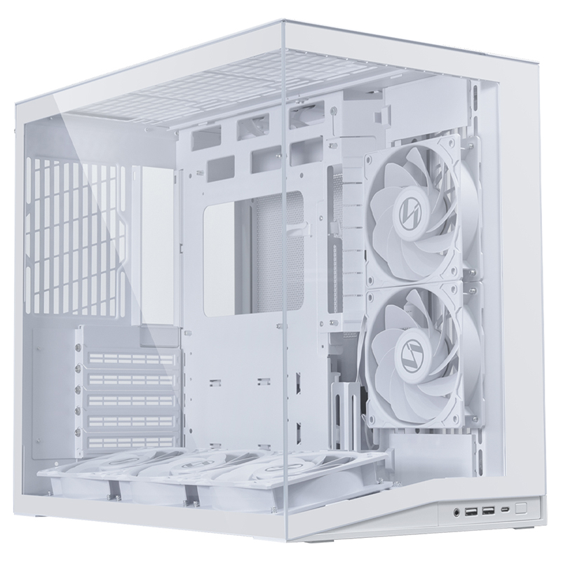 Lian Li O11D MINI V2 Flow TG ATX Case - White (PC-O11DMIV2FW)