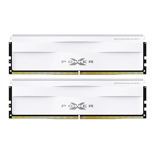 Silicon Power XPOWER Zenith 32GB (2x16GB) CL36 DDR5 6000MHz Gaming Memory Supports Intel XMP/AMD EXPO UDIMM Desktop PC Computer RAM Memory, White