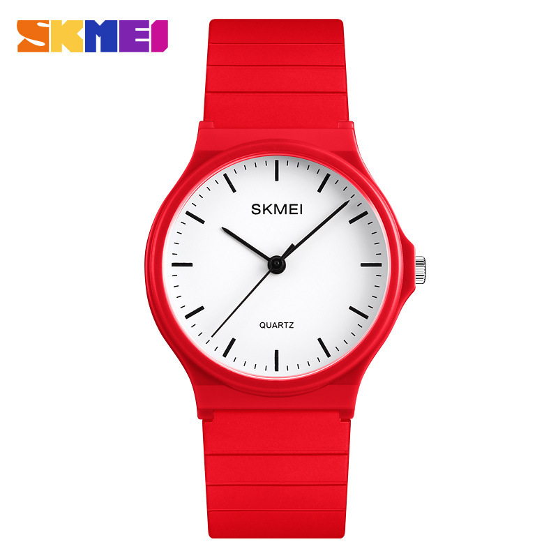 Student leisure simple quartz watch fashion trend couple waterproof watch 1419-red