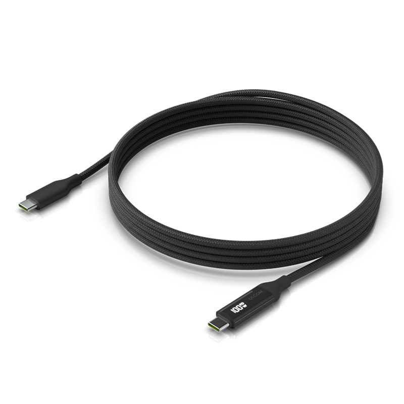 Ubiquiti USB-C Cable with Charge Display 2m (UACC-Cable-USB-100W-2M-BK)