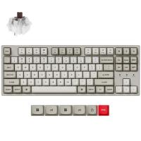 Keychron C1 Pro 8K QMK Wired RGB Hot-Swappable Custom Mechanical Keyboard - Super Brown Switch (KBKCC1PXM3)