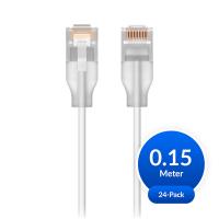Ubiquiti UniFi Premium Patch Cable 0.15m - White 24-Pack (UACC-Cable-Patch-EL-C6A-0.15M-W-24)