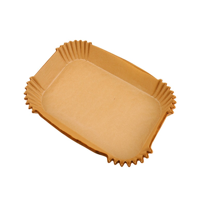 100 Pieces of Air Fryer Paper Specifically for Double Pots, Food-Grade Silicone-Oil Paper, Oil-Resistant, Non Stick, and High-Temperature Resistant