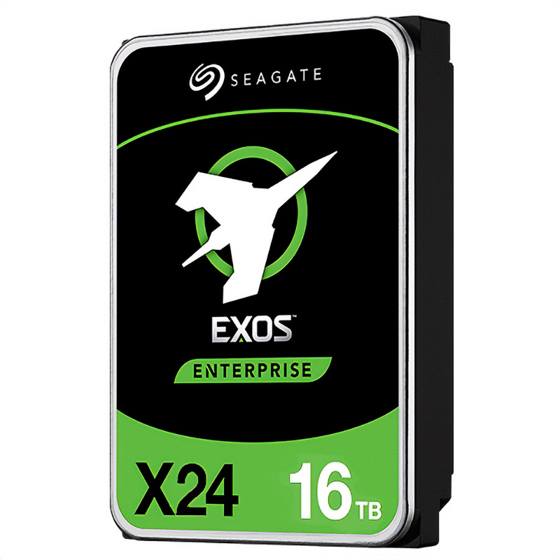 Seagate 16TB Exos X24 3.5in SATA 7200RPM Enterprise Hard Drive (ST16000NM002H)