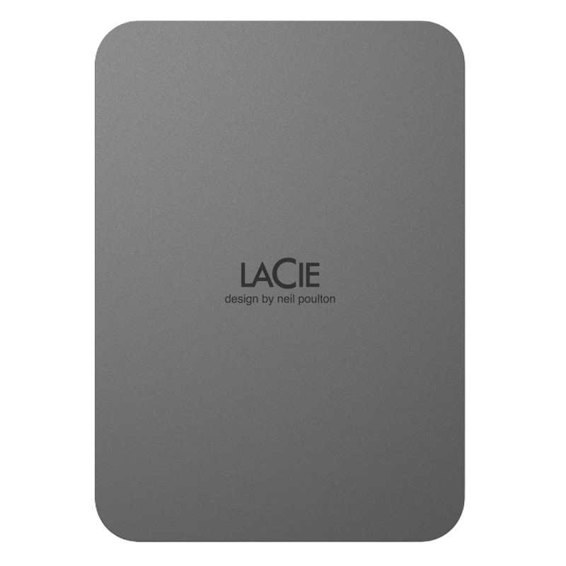 LaCie 5TB Mobile Drive Secure USB-C Portable Hard Drive - Space Grey (STLR5000400)