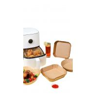 Cooking-Utensils-Disposable-high-temperature-resistant-square-edible-silicone-paper-for-air-fryers-ovens-barbecue-baking-and-oil-absorption-4