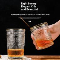 Drinkware-Barware-Food-grade-certified-300ml-glass-water-cup-suitable-for-home-use-with-whisky-and-wine-Heat-resistant-a-must-have-for-family-gatherings-4