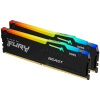 Kingston 64GB (2x32GB) KF560C36BBE2AK2-64 Fury Beast RGB 6000MHz CL36 DDR5 RAM 