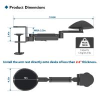 Mouse-Pads-Adjustable-Arm-Rest-for-Desk-Ergonomic-Elbow-Rest-Pad-360-Rotating-Extendable-Desk-Arm-Support-Durable-Aluminum-Keyboard-Computer-Arm-Rest-Pa-11