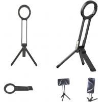Magnetic Phone Tripod Stand for iPhone - Aluminium Maglock Smartphone Mini Tripod Pocket Cell Phone Stand Strong Magnet Quick Mount