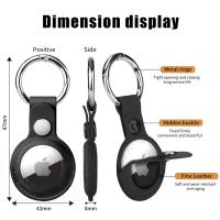 iPhone-Accessories-4-Pack-for-Airtag-Holder-for-Air-Tag-Keychain-PU-Leather-for-Airtag-Case-for-Air-Tagsmate-for-Luggage-Comes-with-Ring-Metal-Snap-Keyring-for-Luggag-3