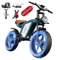 JANSNO X60 Electric Bicycle 48V 23Ah Dual Motor 1500W Max Speed 48km/h 20" FatTire MTB High-Carbon Steel Electric Bike