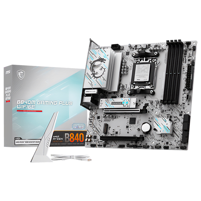 MSI B840M Gaming Plus WiFi6E AM5 mATX Motherboard (B840M GAMING PLUS WIFI6E)