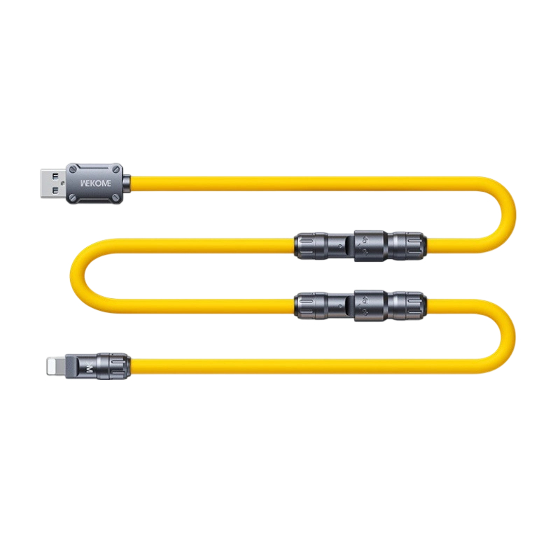 WEKOME mecha 65W play splicing four-in-one genuine silicone soft ultra-fast charger customer data line WDC-20