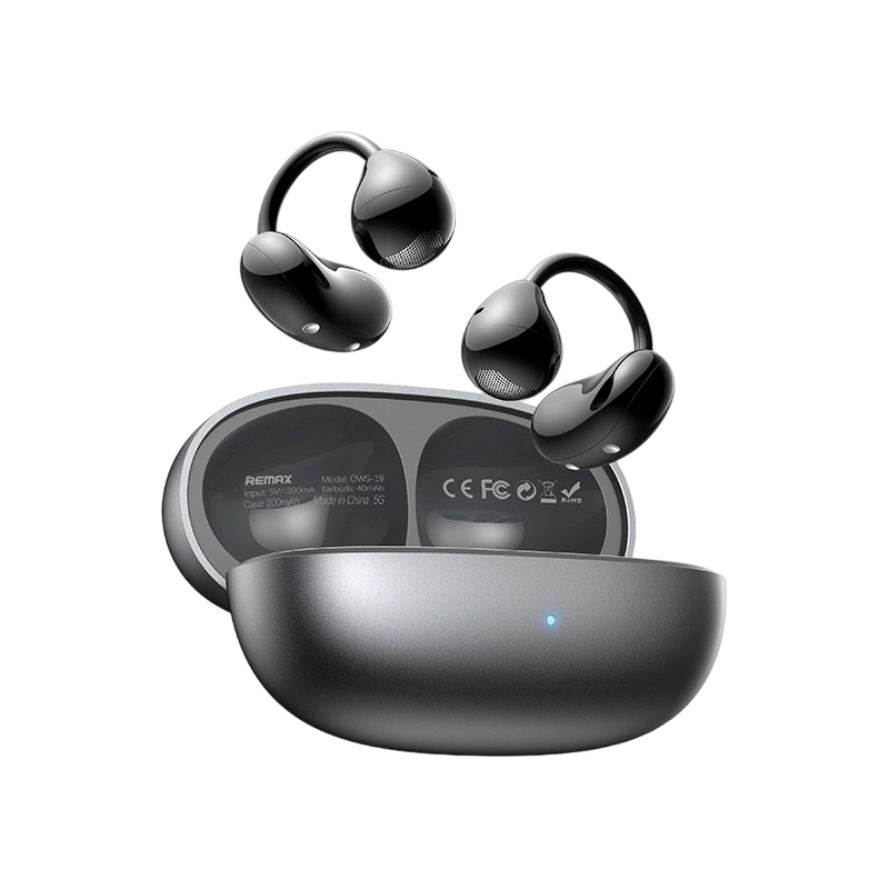 REMAX OWS Earclip Wireless Music Call Bluetooth Headset E-sports Low Delay Sports Headset-Black