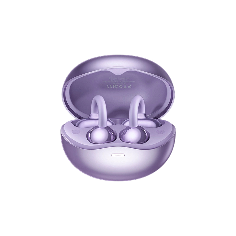 REMAX clip-on OWS true wireless music calling Bluetooth headset open high-definition compact headset W29- streamer purple