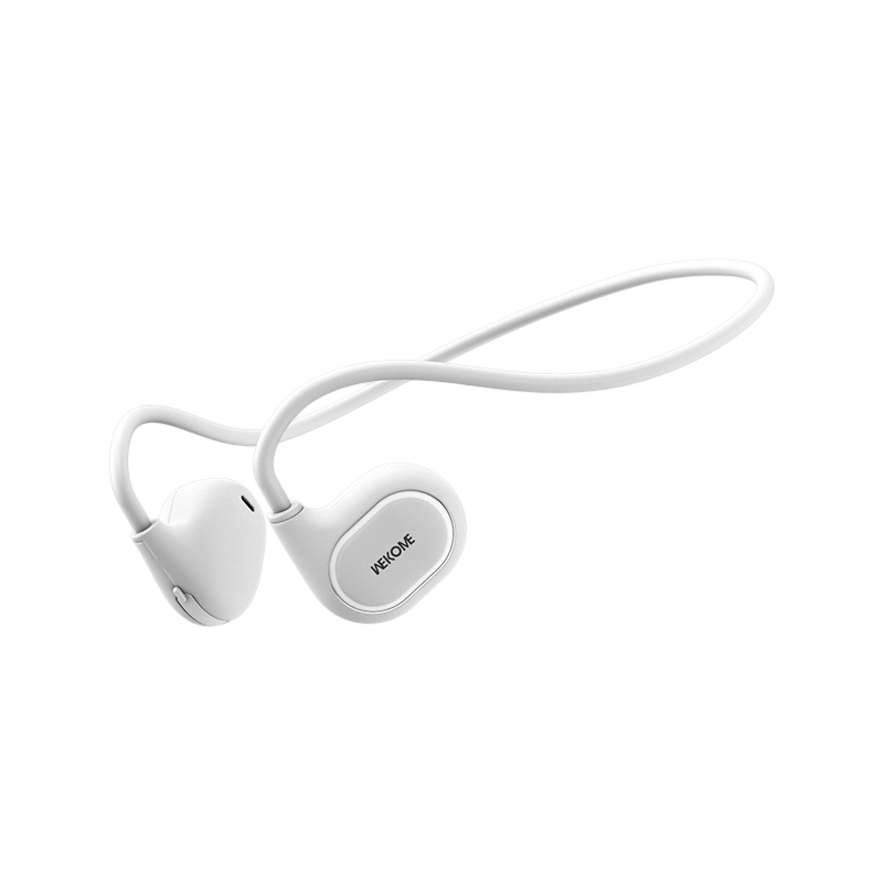 WEKOME White VC07 Sports Bluetooth Earphones, V5.3, 13.6g Weightless Fit, 100H Long Standby, 6H Music Playtime for Running