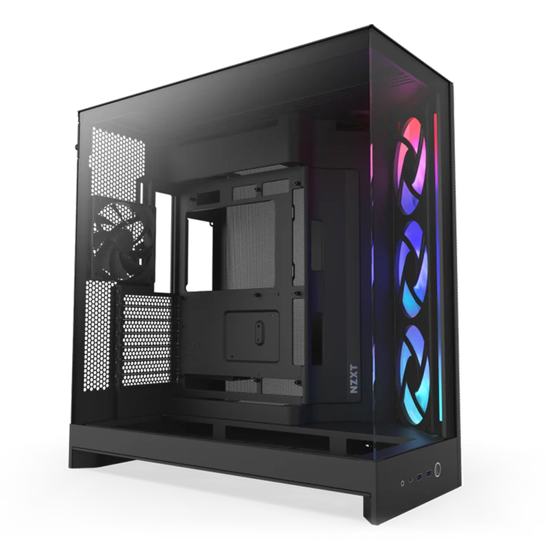 NZXT H9 Flow Dual-Chamber RGB Mid-Tower ATX Airflow Case (CM-H92FB-R1)