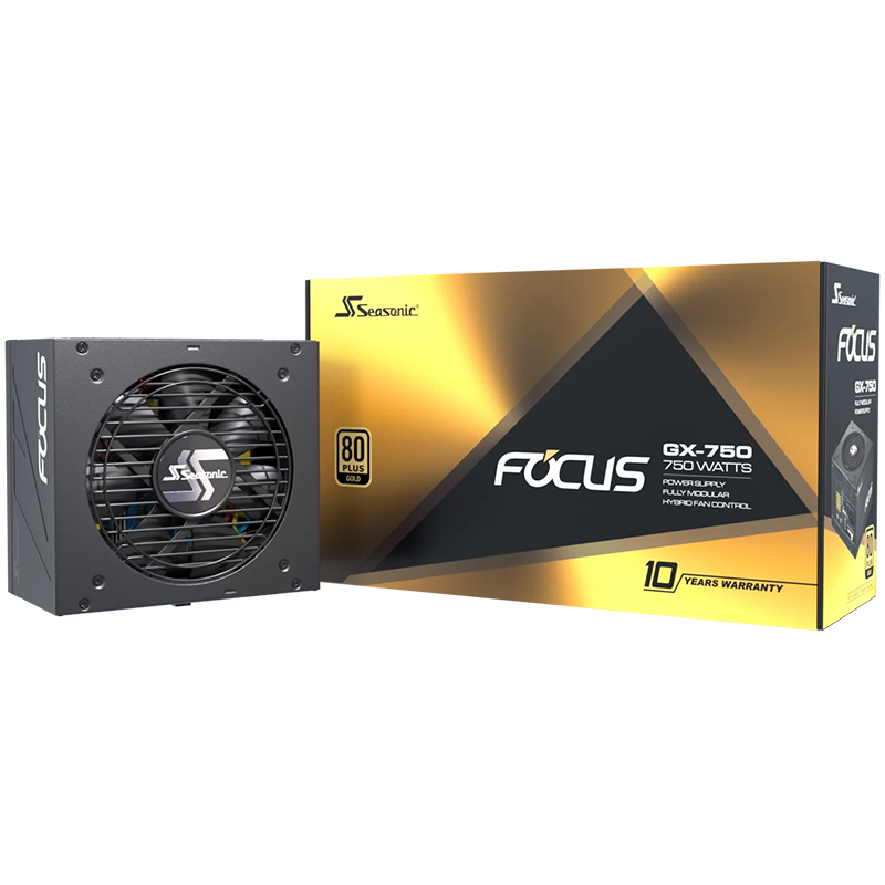 SeaSonic 750W Focus 80+ Gold Fully Modular ATX Power Supply (SSR-750FX)