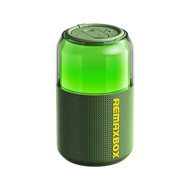 REMAX brilliant RGB lighting wireless portable Bluetooth speaker handheld outdoor atmosphere sound RB-M21- green