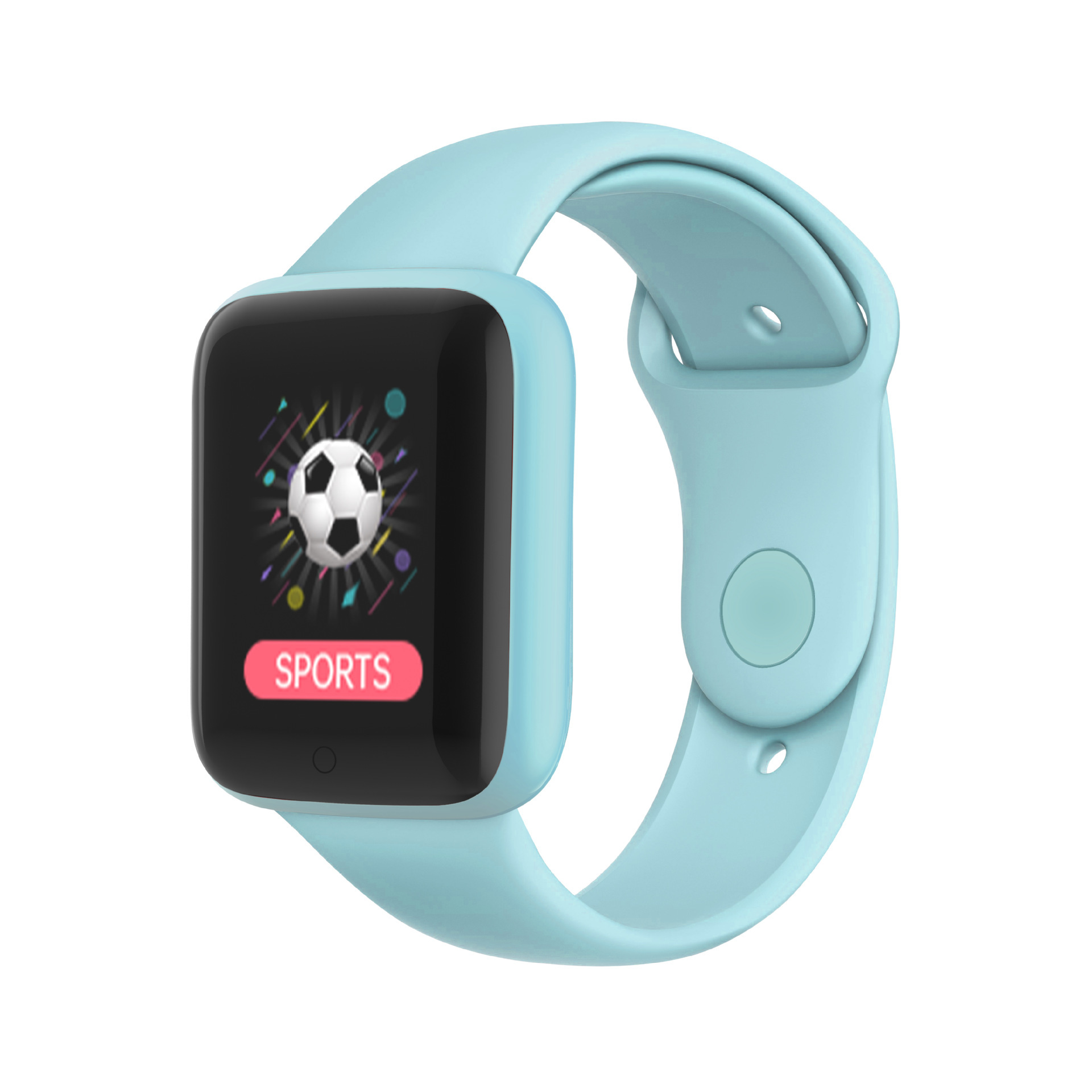 Y68 Macaron Smart Bracelet D20 Macaron New Heart Rate Blood Pressure Multi-Function Bluetooth Watch - D20 light blue