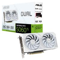 Asus Dual GeForce RTX 5060 Ti O16G Graphics Card - White (DUAL-RTX5060TI-O16G-WHITE)