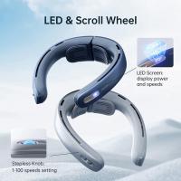 Laptops-Computers-JISULIFE-Portable-Neck-Fan-5000-mAh-Battery-Rechargeable-Personal-Wearable-Fan-with-Necksupport-100-Speeds-Bladeless-Fan-with-LED-Display-Grey-3