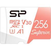 Silicon Power Superior PRO 4K/HD 256GB Micro SDXC Card 100MB/s Read & 80MB/s Write U3, C10, A1, V30 with Adapter - SZ256GBSTXDV3V20AU