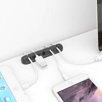 Mobile-Phone-Accessories-Black-5-Hole-Desktop-Cable-Organizer-Self-Adhesive-Silicone-Clip-for-Data-Mouse-Power-Cords-1