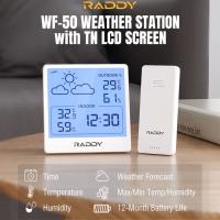 Smart-Home-Raddy-WF-50-Indoor-Outdoor-Thermometer-Hygrometer-Wireless-Weather-Station-Battery-Powered-Temperature-Humidity-Monitor-with-5-0-Display-Weather-12