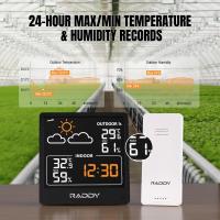 Smart-Home-Raddy-WF-50V-Indoor-Outdoor-Thermometer-Hygrometer-Wireless-Weather-Station-Temperature-Humidity-Monitor-with-5-0-VA-Display-Weather-Forecast-11