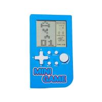Tetris game console toy, children's nostalgic retro handheld game console - Vertical 3-inch blue screen