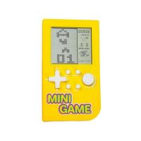 Tetris game console toy, children's nostalgic retro handheld game console - Vertical 3-inch  yellow screen