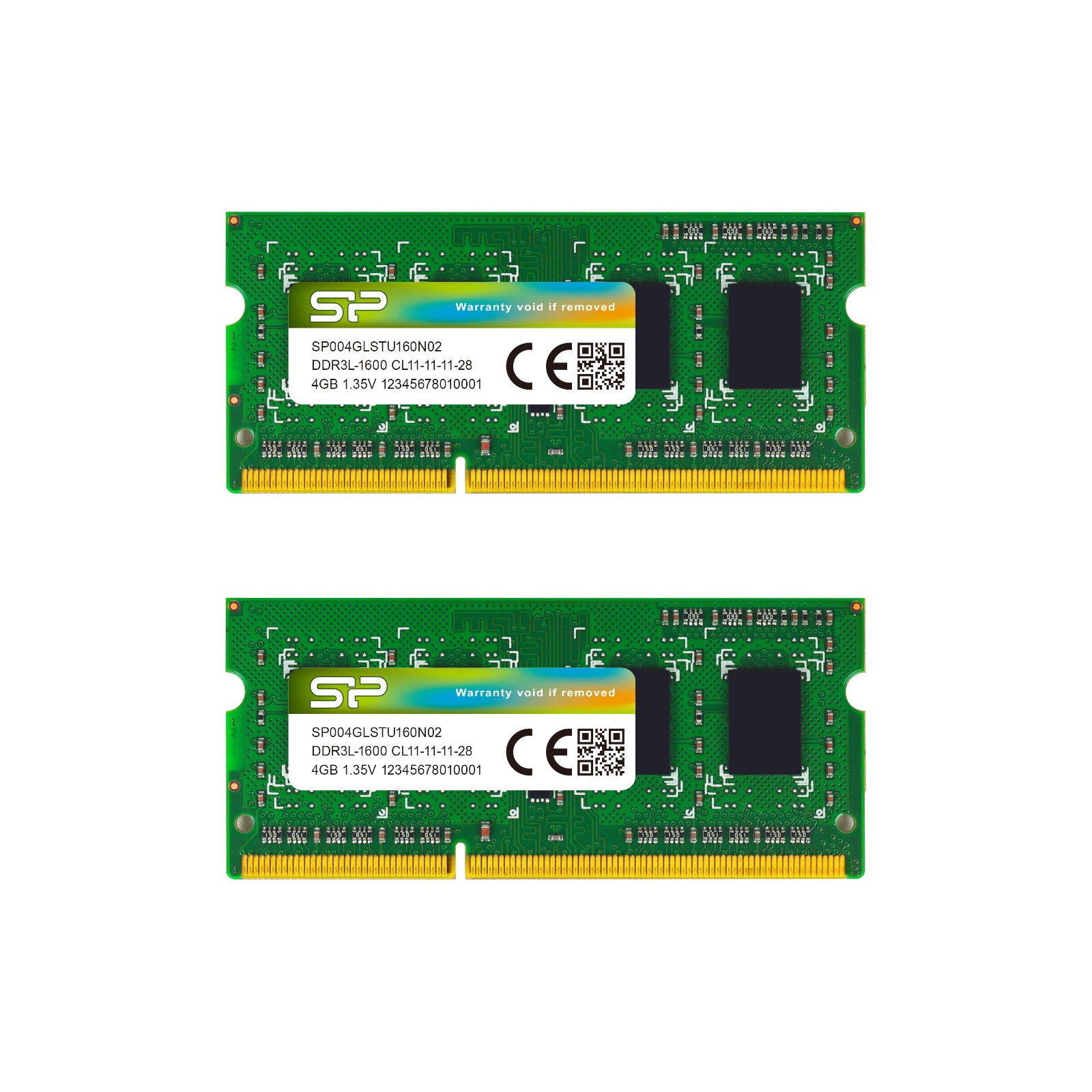 Silicon Power 16GB (2x8G) SP016GLSTU160N22 DDR3L 1600MHz PC3-12800 1.35V CL11 SODIMM RAM