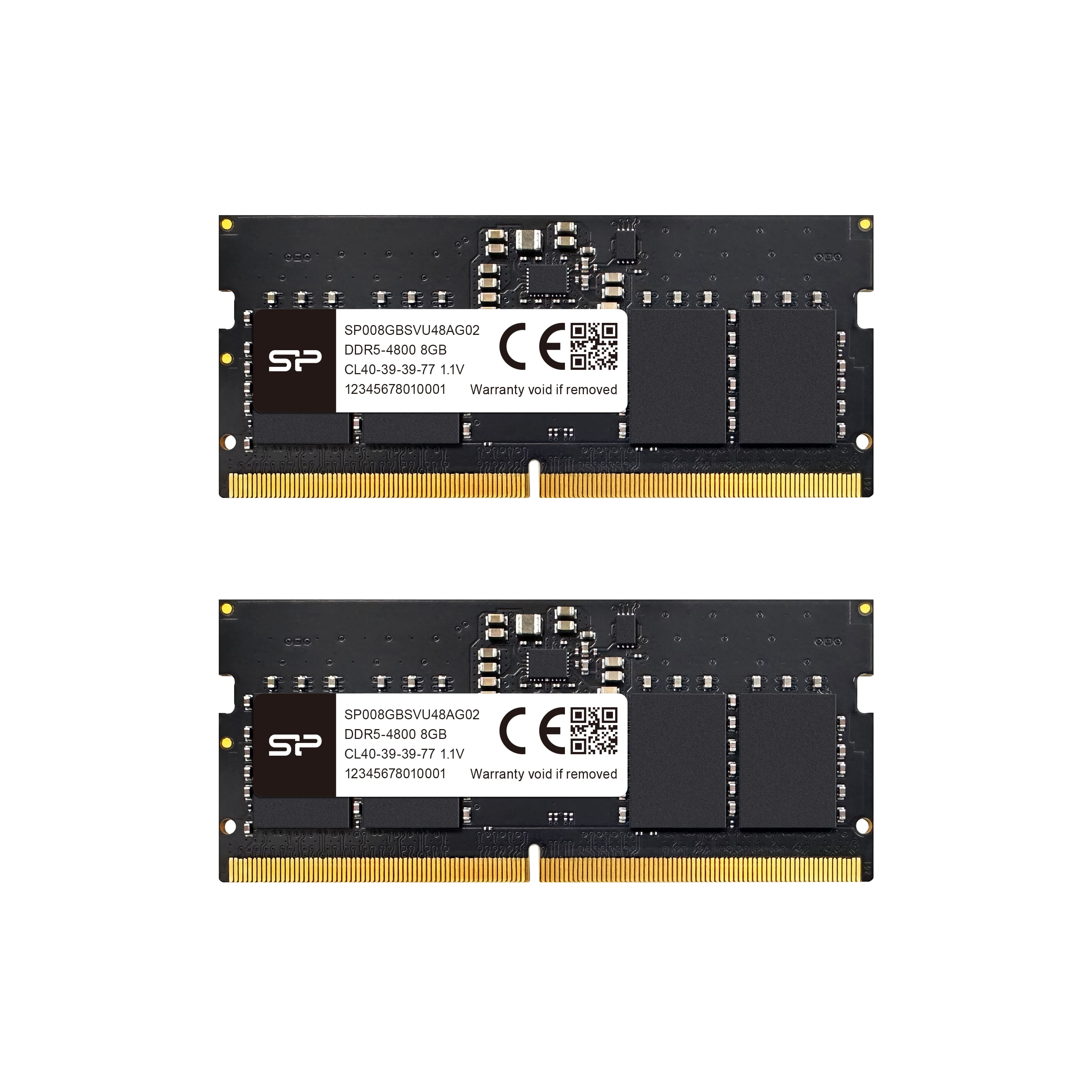 Silicon Power 32GB (2x16GB) 4800MT/s CL40 DDR5 SODIMM Laptop RAM - SP032GBSVU480F22