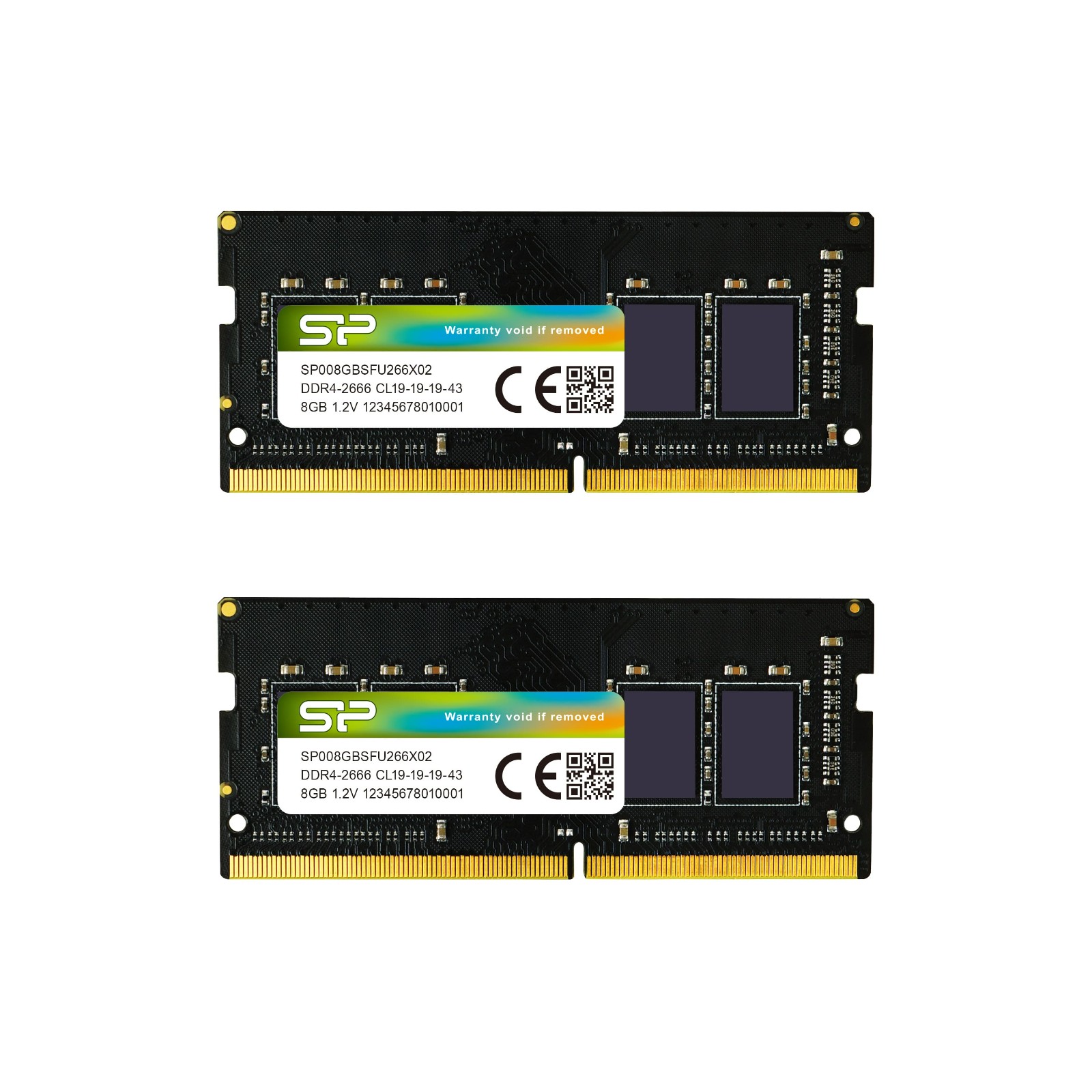 Silicon Power 16GB (2x8GB) SP016GBSFU266X22 2666Mhz CL19 Laptop SODIMM DDR4 RAM
