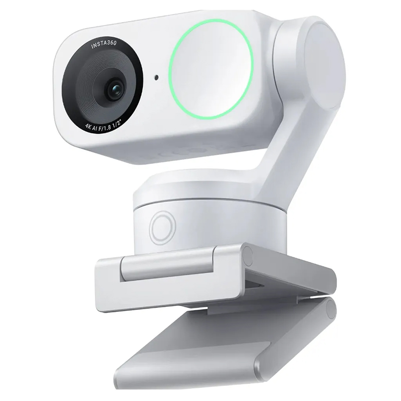 Insta360 Link 2 AI 4K Webcam with Magnetic Bracket - White (CINSABNB-W)