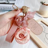 Keychains-Keychain-Rose-Eternal-Flower-Valentine-s-Day-Gift-Nameplate-Bag-Keyring-Pendant-Pink-6