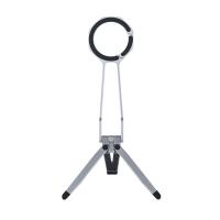 Tripod Phone Stand with Spring Buckle for MagSafe - Silver