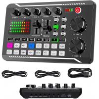 Professional Audio Mixer, SINWE Live Sound Card and Audio Interface with DJ Mixer Effects and Voice Changer,Podcast Production Studio Equipment