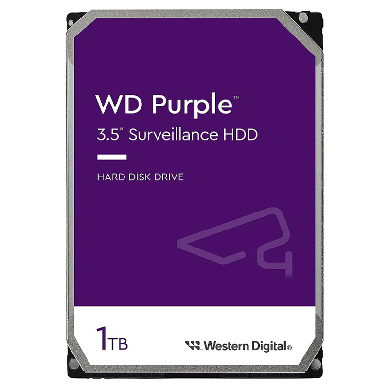 Western Digital 1TB Purple 3.5in SATA 5400 RPM Surveillance Hard Drive (WD11PURZ)