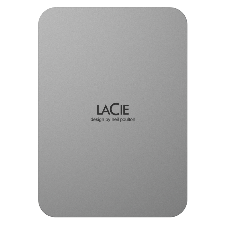 LaCie 4TB Mobile Drive External Portable Hard Drive - Moon Silver (STLP4000400)