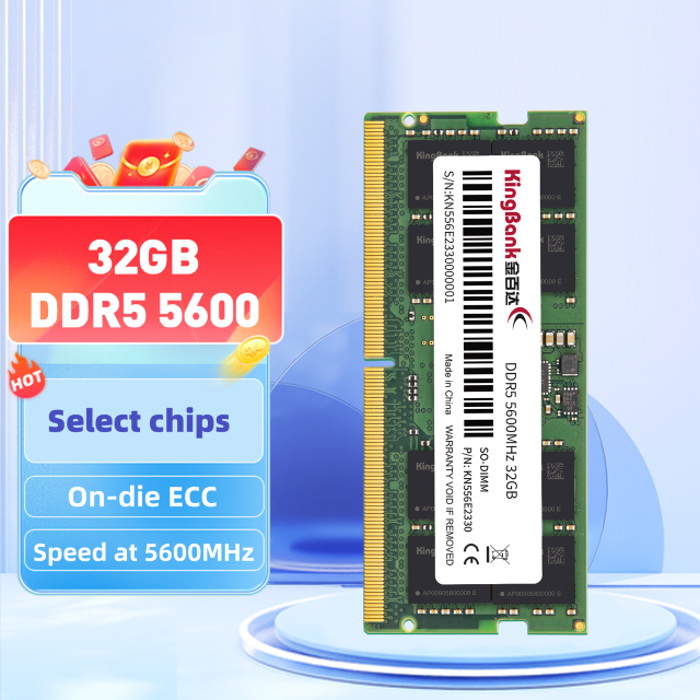 Kingbank KDSN DDR5 5600MHz (1*32GB) 32GB SODIMM