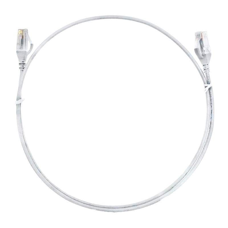 8ware CAT6 Premium RJ45 UTP Ultra Thin Slim Network Cable - 15m White (CAT6THINWH-15M)