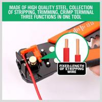 Ethernet-Over-Power-Powerline-Wire-Stripping-Tool-8-Automatic-Wire-Crimping-Pliers-Cutting-Stripper-Tool-with-Self-adjusting-Jaws-for-10-24-AWG-Stranded-Wire-Cutting-Orange-Blac-3