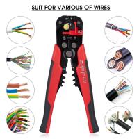 Ethernet-Over-Power-Powerline-Wire-Stripping-Tool-8-Automatic-Wire-Crimping-Pliers-Cutting-Stripper-Tool-with-Self-adjusting-Jaws-for-10-24-AWG-Stranded-Wire-Cutting-Red-Black-4