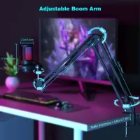 Microphones-Gaming-Microphone-USB-PC-Mic-for-Podcasts-Videos-Pop-Filter-RGB-Indicator-Shock-Mount-Rotate-gain-button-Compatible-with-PS4-5-PC-2