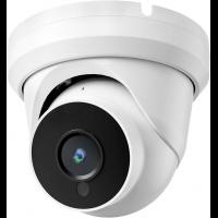 VELORICA 4MP 2K HD POE IP Turret Camera with Microphone/Audio, IP Security Camera Outdoor Indoor, Night Vision 50ft, Waterproof, 110° Wide Angle Surve